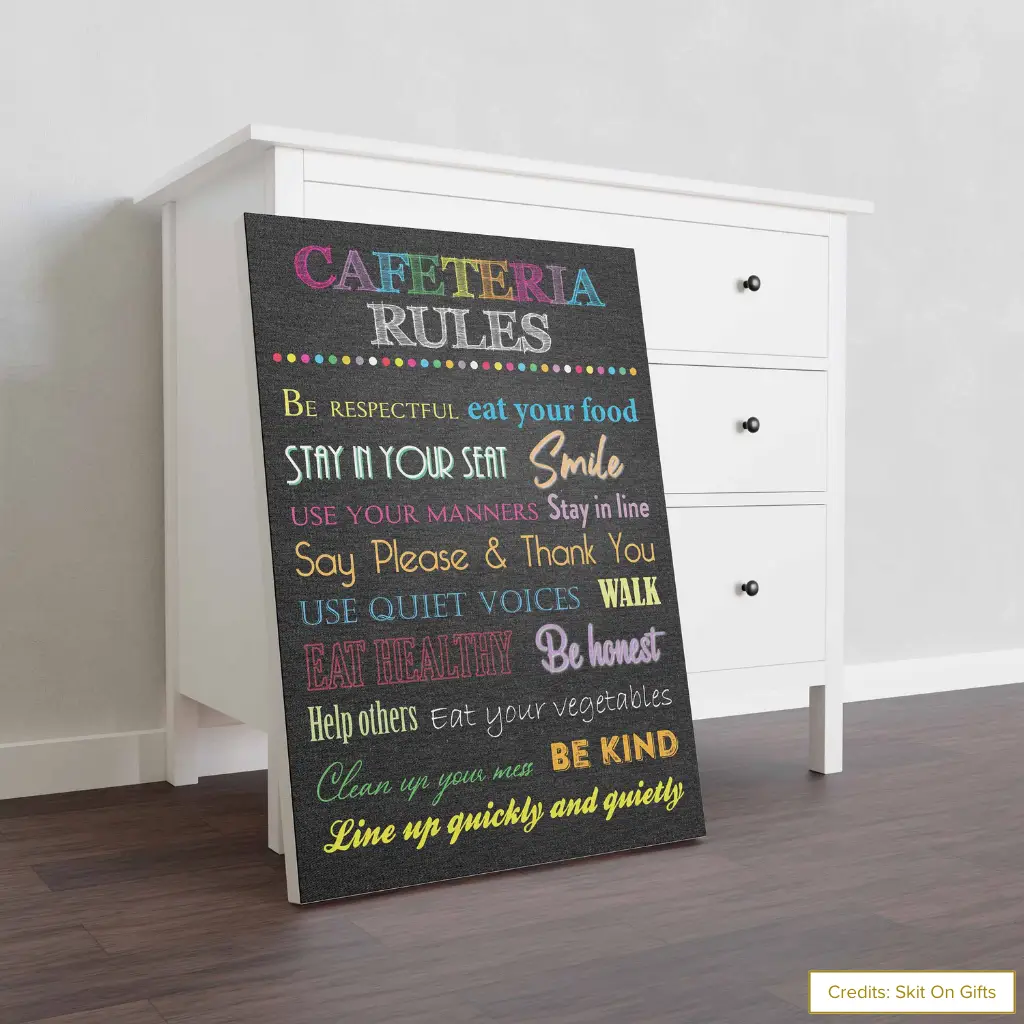how to organize your school cafeteria